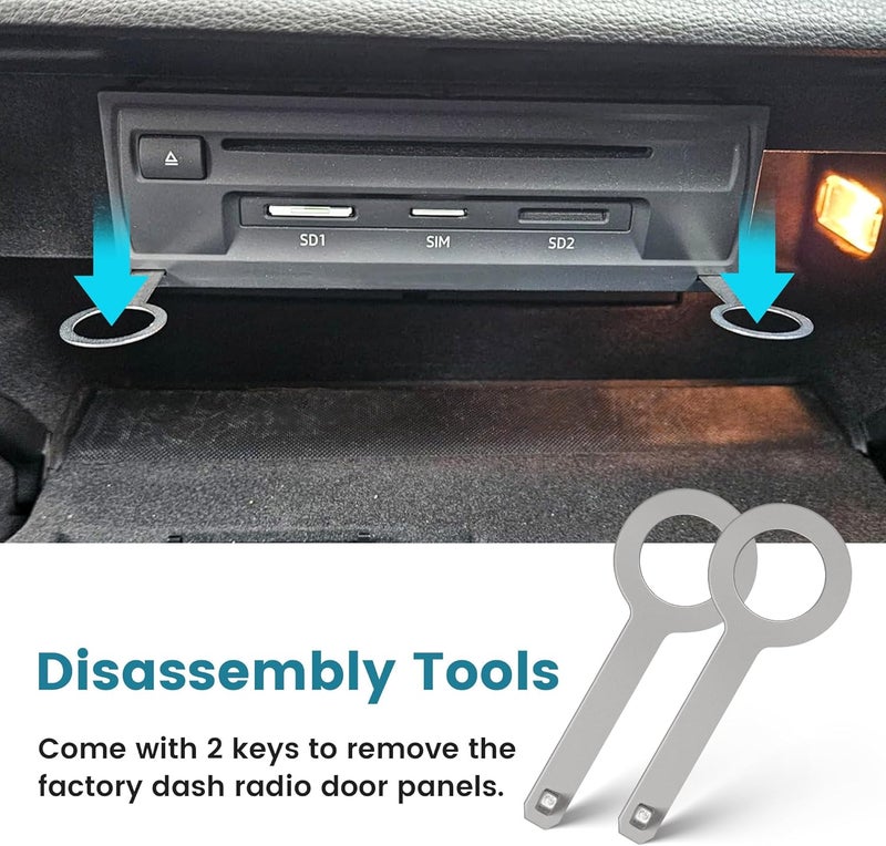 NuIth Double Din Installation Kit, Double Din Radio Mount Cage Bracket for Volkswagen 1998-2009, Double DIN Stereo Cage with Metal Frame for DVD Players, ISO, CD, GPS Navigation - Image 5